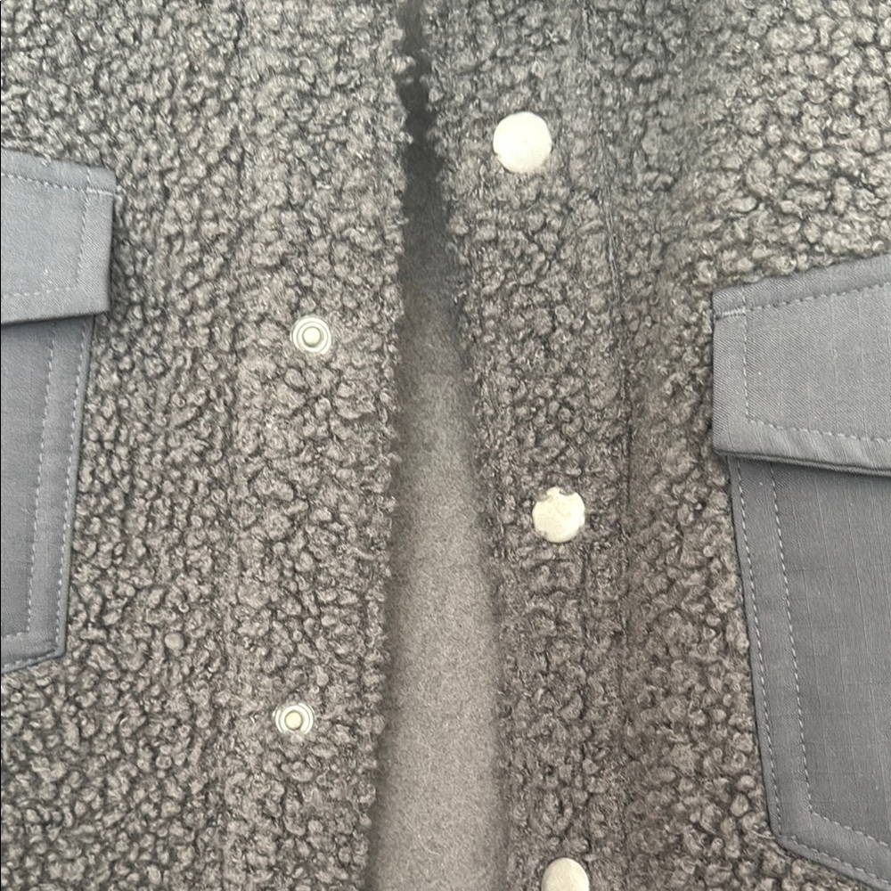 Goodfellow & Co Men's Gray Sherpa Jacket - Picture 3 of 6